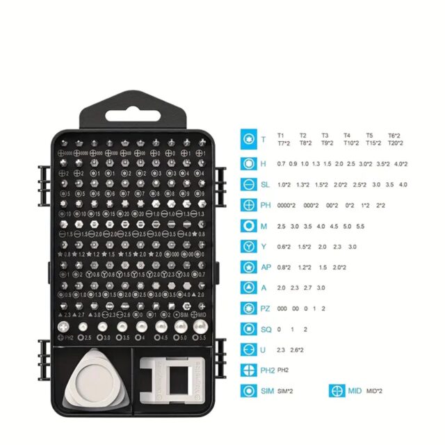 Extralink Precision Screwdriver Set, Torx Screwdrivers 115 in 1 - imagine 5