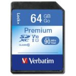 Verbatim Premium U1 Card SDXC 64GB V10 black 44024