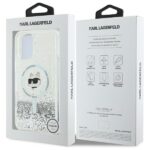 Karl Lagerfeld KLHMP16SLGCHSGH iPhone16 6.1" hardcase transparent Liquid Glitter Choupette Head Mags - imagine 8