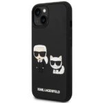 Karl Lagerfeld KLHCP14M3DRKCK iPhone 14 Plus / 15 Plus 6,7" black hardcase Karl&Choupette Ikonik 3D - imagine 2