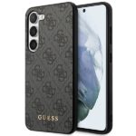 Guess GUHCS23MG4GFGR S23+ S916 grey hardcase 4G Metal Gold Logo