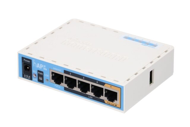 MikroTik hAP ac lite | WiFi Router | RB952Ui-5ac2nD, Dual Band, 5x RJ45 100Mb/s - imagine 3