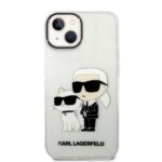 Karl Lagerfeld KLHCP14MHNKCTGT iPhone 14Plus / 15 Plus 6,7" transparent hardcase Gliter Karl&Choupet - imagine 3