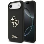 Guess Silicone Big 4G Script case for iPhone Air black