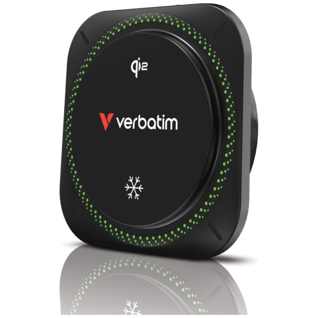 Car holder with wireless charger Verbatim n Drive Qi2 15W RGB CND-01 black 31860 - imagine 2