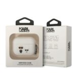 Karl Lagerfeld KLACAPSILKCW AirPods Proc over white Silicone Karl & Choupette - imagine 3