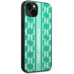 Karl Lagerfeld KLHCP14SPGKLSKN iPhone 14/ 15 / 13 6,1" hardcase green Monogram Stripe - imagine 4