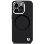 Case BMW BMHMP15LSILBK2 iPhone 15 Pro 6.1" black Signature Liquid Silicone MagSafe - imagine 3