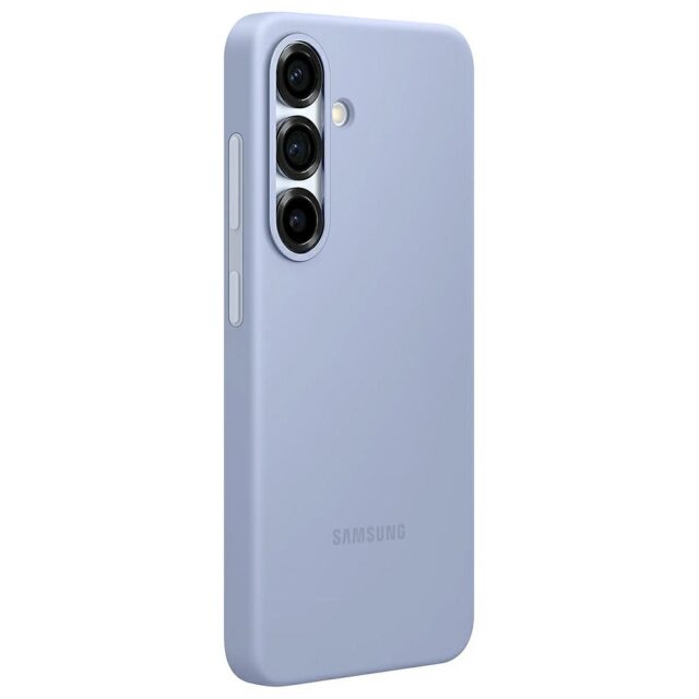 Samsung Silicone case for Galaxy S25 light blue - imagine 3