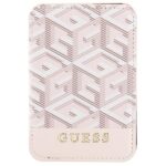 Guess Wallet Card Slot GUWMSHGCFSEP MagSafe GCube stripe pink - imagine 2