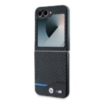 BMW BMHCZF622NBCK Z Flip6 F741 black hardcase Carbon Blue Line - imagine 6
