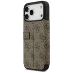Guess Book 4G Metal Logo Case for iPhone 17 Pro Max Brown - imagine 5
