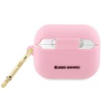 Hello Kitty HKAP3DKHSP AirPods Pro Cover Pink Silicone 3D Kitty Head - imagine 2