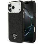 Case Guess Glitter Triangle Logo MagSafe for iPhone 17 Pro Max black
