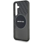 Cas AMG Transparent Rhombs MagSafe do Samsung Galaxy S25 black - imagine 6