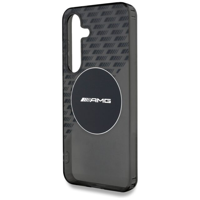 Cas AMG Transparent Rhombs MagSafe do Samsung Galaxy S25 black - imagine 6