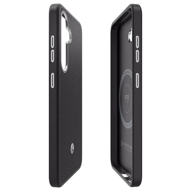 Case Samsung Spigen Enzo Aramid Magnet for Galaxy S25+ black-silver - imagine 5