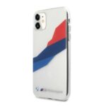 Etui BMW BMHCN61SKTGT iPhone 11 / Xr 6.1" transparent hardcase Motorsport Tricolor - imagine 2