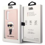 Karl Lagerfeld KLHCS23MSNIKBCP S23+ S916 hardcase pink Silicone Ikonik - imagine 8