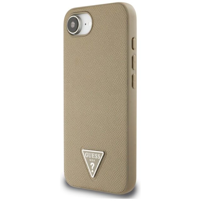 Case Guess Grained Triangle MagSafe for iPhone 16e brown - imagine 2