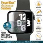 PanzerGlass Curved Apple Watch 4/5/6/SE40mm Antibacterial  black - imagine 3