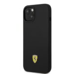 Ferrari FEHMSIP14SBK iPhone 14 / 15 / 13 6.1" black hardcase Silicone Metal Logo Magsafe - imagine 2