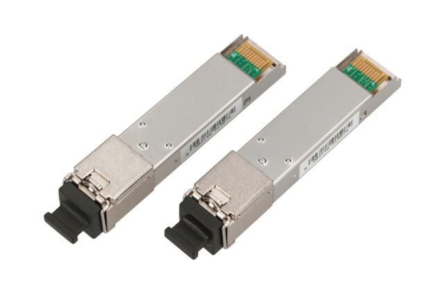 Extralink SFP 1.25G | SFP WDM Module | 1,25Gbps, 1310/1550nm, single mode, 3km, SC, DOM, pair, dedicated for HP/Aruba - imagine 3