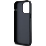 DKNY DKHCP14LPRTHSLK iPhone 14 Pro 6.1" black hardcase Leather Mono Stripe & Metal Logo - imagine 7