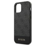 Guess GUHCP12MG4GLGR iPhone 12/12 Pro 6,1" grey hardcase 4G Stripe Collection - imagine 5