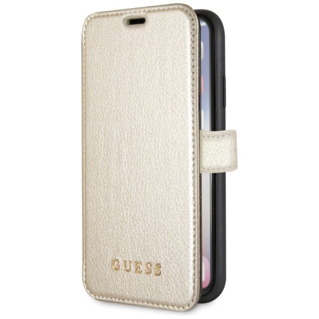Guess GUFLBKPXIGLGO iPhone X/Xs gold book Iridescent - imagine 2