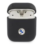 BMW M2 SALNA AirPods 1/2 cover navy Genuine Leather Silver Logo