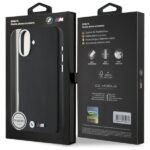BMW BMHMP16S23PMWK iPhone 16 6.1" black hardcase M Smooth Full Wrapped Metal MagSafe - imagine 8
