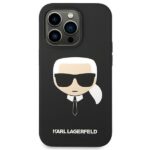 Karl Lagerfeld KLHCP14XSLKHBK iPhone 14 Pro Max 6,7" hardcase black Silicone Karl`s Head - imagine 3