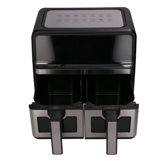 Extralink Home Air Fryer 9L Black | Air Fryer | Dual-basket, 2200W - imagine 4