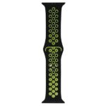 Beline Apple Watch Sport Silicone Strap 38/40/41mm Black/Lime - imagine 2