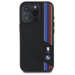 BMW BMHMP16X23SCUK iPhone 16 Pro Max 6.9" black hardcase Silicone Cut Tricolor Lines MagSafe - imagine 3