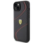 Ferrari FEHCP15MPTWK iPhone 15 Plus /14 Plus 6.7" black hardcase Twist Metal Logo - imagine 2