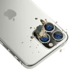 3MK Lens Protection Pro iPhone 14 Pro /14 Pro Max silver Camera lens protection with mounting fram - imagine 3