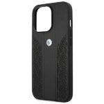 Case BMW BMHCP13LRSPPK iPhone 13 Pro / 13 6.1" black hardcase Leather Curve Perforate - imagine 6