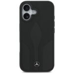Case Mercedes Leather The Move MagSafe for iPhone 17 black - imagine 3
