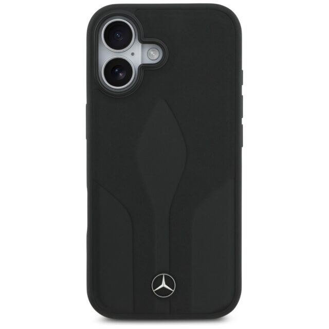 Case Mercedes Leather The Move MagSafe for iPhone 17 black - imagine 3