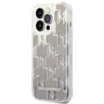 Karl Lagerfeld KLHCP14LLMNMS iPhone 14 Pro 6,1" hardcase silver Liquid Glitter Monogram - imagine 2