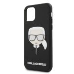 Karl Lagerfeld KLHCN65GLBK iPhone 11 Pro Max black Iconik Embossed & Glitter - imagine 3