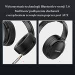 AWEI A780BL Bluetooth on-ear headphones black - imagine 6