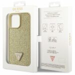 Guess GUHCP14XHDGTPD iPhone 14 Pro Max 6.7" gold hardcase Rhinestone Triangle - imagine 8