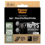 PanzerGlass Hoops Lens Protector iPhone  16 Pro 6.3" / 16 Pro Max 6.9" Black 1284 - imagine 4