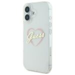 Guess GUHCP16MHCHGSPT iPhone 16 plus 6.7" transparent hardcase IML Heart - imagine 2