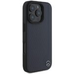 Mercedes MEHMP16X23RBGVV iPhone16 Pro Max 6.9" navy hardcase MB Wood Imitation Leather MagSafe - imagine 4