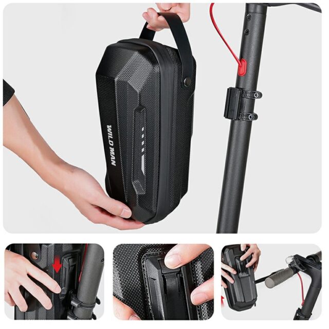 WILDMAN Scooter case/holder GD9XPlus frame bag black - imagine 4