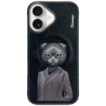 Case Nimmy Magnetic fashion cute pet     MagSafe for iPhone 16 black